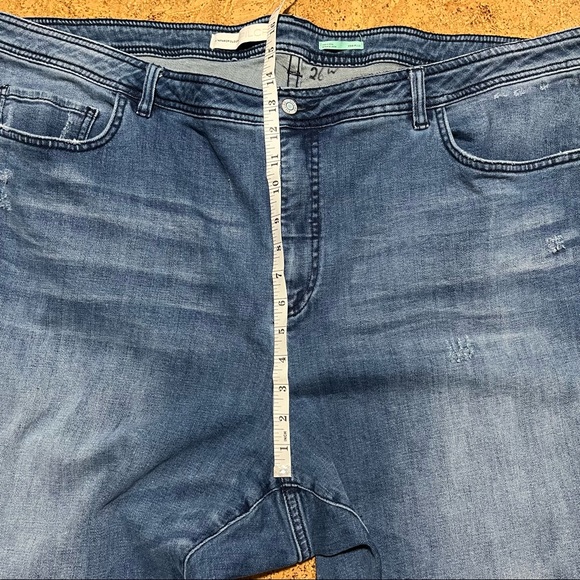 Anthropologie Pilcro Slim Boyfriend High Rise Jeans Light Distressing Sz 26W - Picture 12 of 14